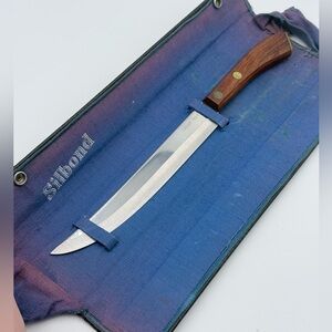 Vintage Silbond Solingen Germany Carving/Slicing Knife Wood Handle